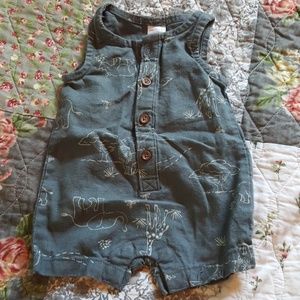 Newborn boy tank romper